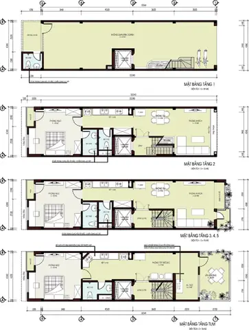 Các Mẫu Mặt Bằng Nhà Ống Đẹp, Mặt Tiền Rộng Trên 4m Các Mẫu Mặt Bằng Nhà Ống Đẹp, Mặt Tiền Rộng Trên 4m