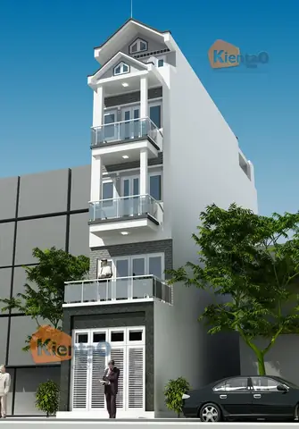 Thiết Kế Nhà Kiểu Ống 5 Tầng 3,6x18m - Phối Cảnh Thiết Kế Nhà Kiểu Ống 5 Tầng 3,6x18m - Phối Cảnh