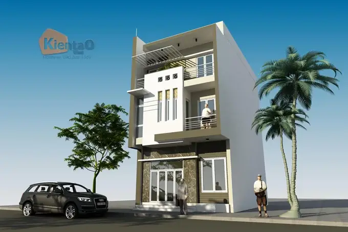 Thiết Kế Nhà Phố 3 Tầng Kết Hợp Kinh Doanh Rộng 6.4x12.7m Thiết Kế Nhà Phố 3 Tầng Kết Hợp Kinh Doanh Rộng 6.4x12.7m