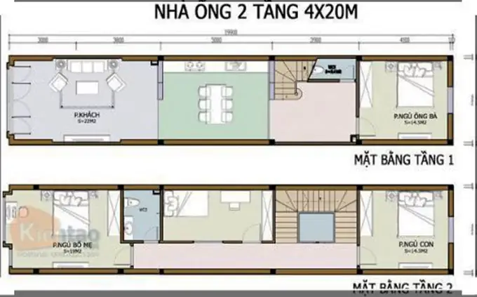 Nhà Ống 2 Tầng 4 Phòng Ngủ Đẹp Diện Tích 4x20m Nhà Ống 2 Tầng 4 Phòng Ngủ Đẹp Diện Tích 4x20m