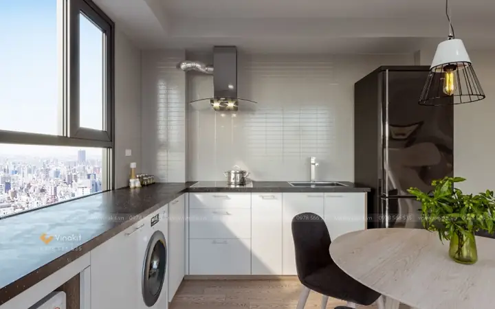 10+ Mẫu Thiết Kế Bếp Không Có Tủ Trên Được Ưa Chuộng Nhất Hiện Nay