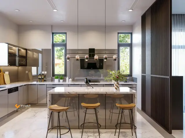 10+ Mẫu Thiết Kế Bếp Không Có Tủ Trên Được Ưa Chuộng Nhất Hiện Nay