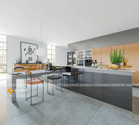 10+ Mẫu Thiết Kế Bếp Không Có Tủ Trên Được Ưa Chuộng Nhất Hiện Nay