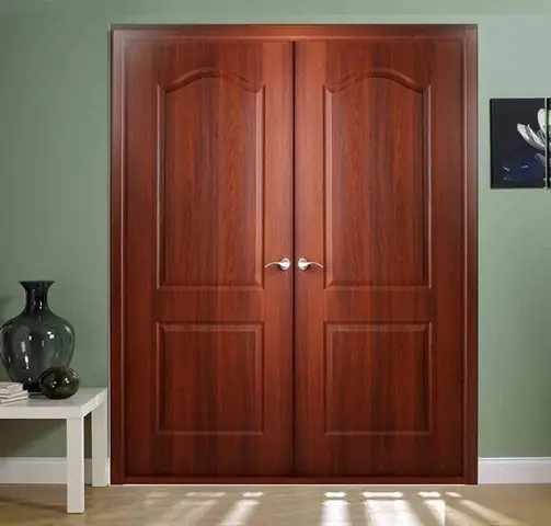 Mẫu Cửa Gỗ Công Nghiệp 2 Cánh Mdf