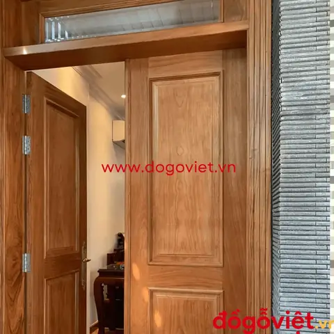 Mẫu Cửa Gỗ 2 Cánh Đẹp Trơn