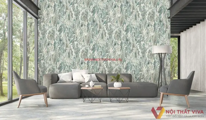 Giấy Dán Tường Hiện Đại Phòng Khách