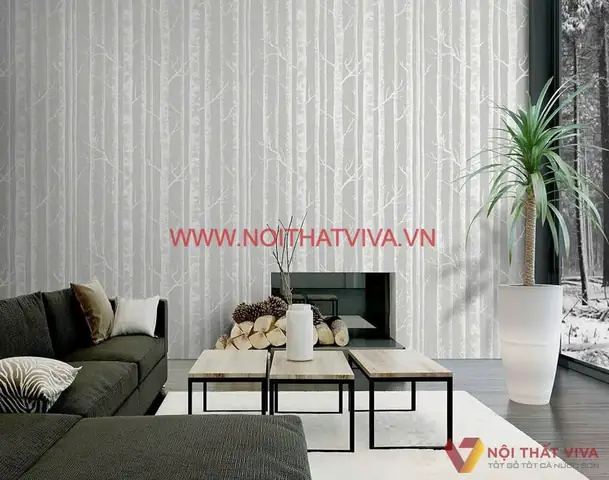 Giấy Dán Tường Hiện Đại Phòng Khách