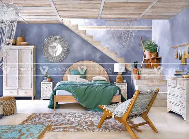 Cách Kết Hợp Giấy Dán Tường Với Nội Thất Phòng Ngủ Hiệu Quả