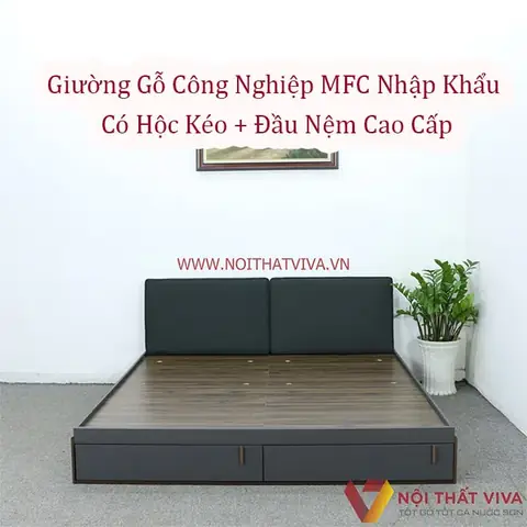 Mẫu Giường Gỗ Công Nghiệp Mfc Giá Rẻ