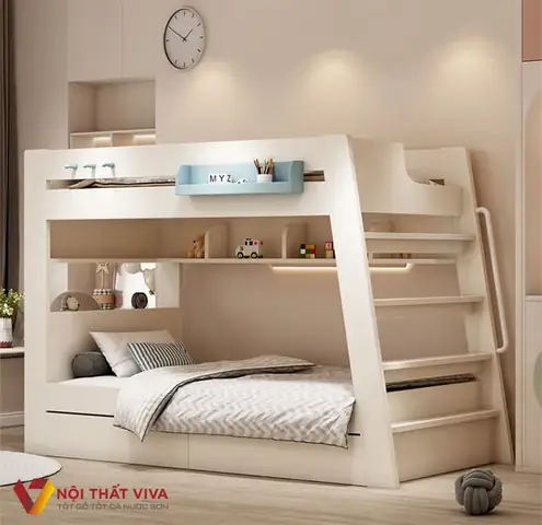 Mẫu Giường Tầng Gỗ Công Nghiệp Hiện Đại, Đẹp