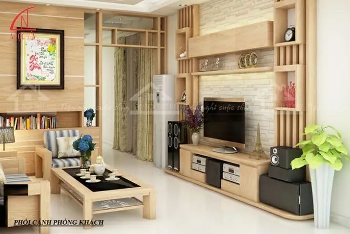 Mẫu Kệ Để Dàn Âm Thanh Bằng Gỗ