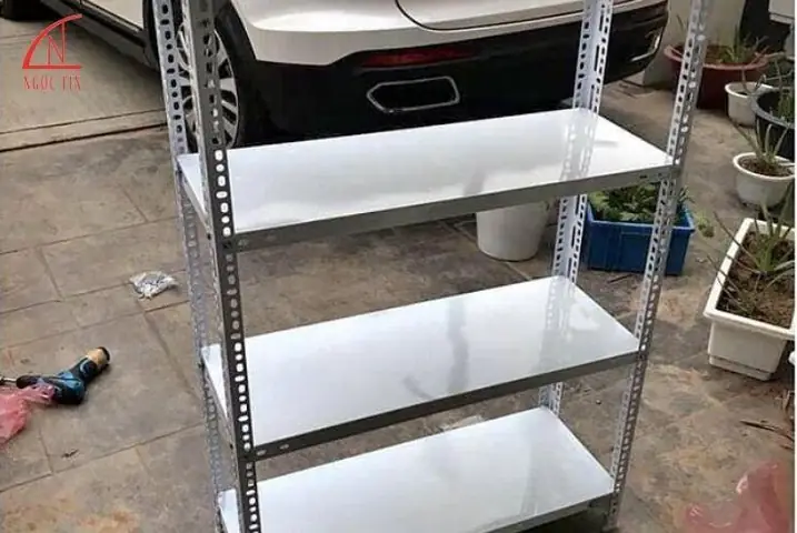 Mẫu Kệ Để Dàn Âm Thanh Bằng Sắt V Lỗ