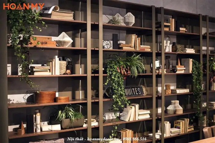 Kệ Sách Âm Tường Bằng Kim Loại