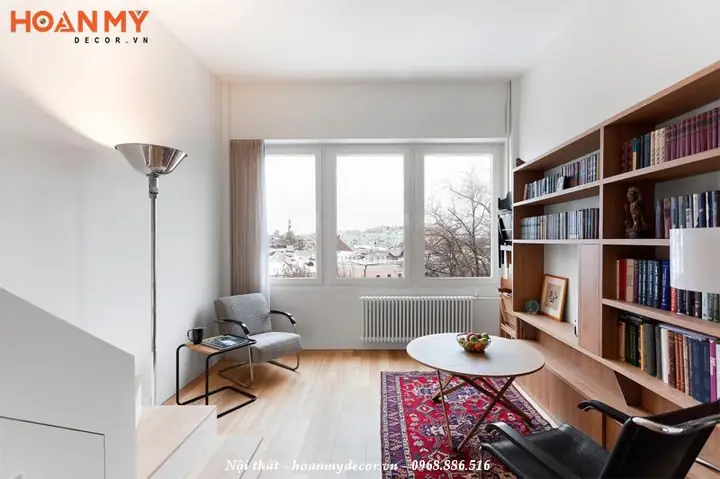 Những Mẫu Thiết Kế Kệ Sách Âm Tường Đẹp, Sang Trọng 2025