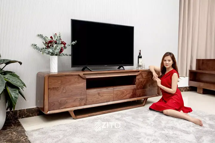 Mẫu Kệ Tivi Gỗ Óc Chó Sang Trọng Mẫu Kệ Tivi Gỗ Óc Chó Sang Trọng