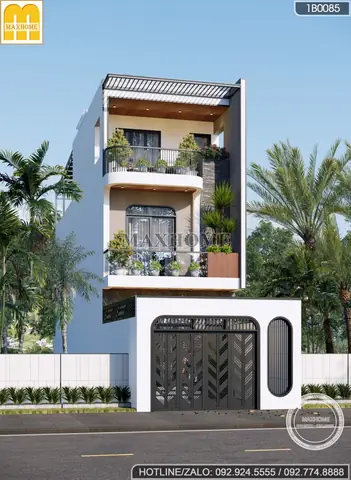 Những Lưu Ý Khi Thiết Kế Xây Dựng Nhà Ống 2 Tầng 1 Tum Mặt Tiền 5m