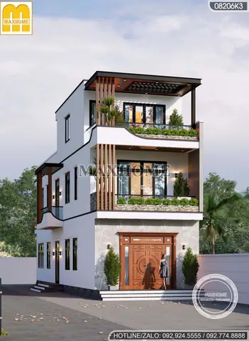 39+ Mẫu Nhà Ống 2 Tầng 1 Tum Mặt Tiền 5m Đẹp, Hiện Đại Được Yêu Thích Nhất