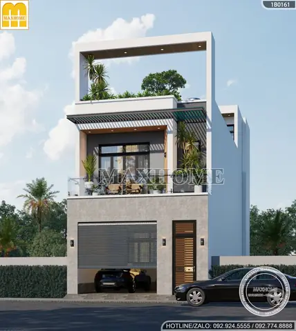 39+ Mẫu Nhà Ống 2 Tầng 1 Tum Mặt Tiền 5m Đẹp, Hiện Đại Được Yêu Thích Nhất