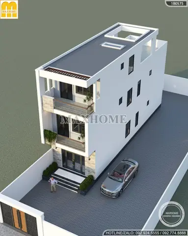 39+ Mẫu Nhà Ống 2 Tầng 1 Tum Mặt Tiền 5m Đẹp, Hiện Đại Được Yêu Thích Nhất