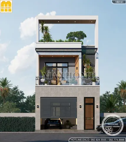 39+ Mẫu Nhà Ống 2 Tầng 1 Tum Mặt Tiền 5m Đẹp, Hiện Đại Được Yêu Thích Nhất