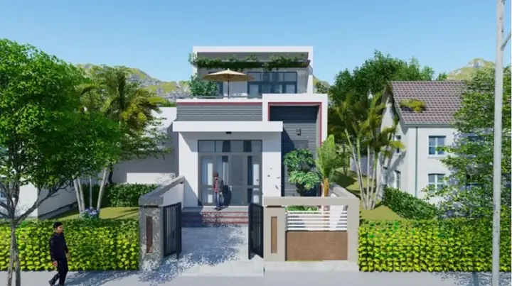 Đón Xem Các Mẫu Nhà 1 Tầng Rưỡi Có Sân Thượng Đẹp Đong Đầy Nắng Gió