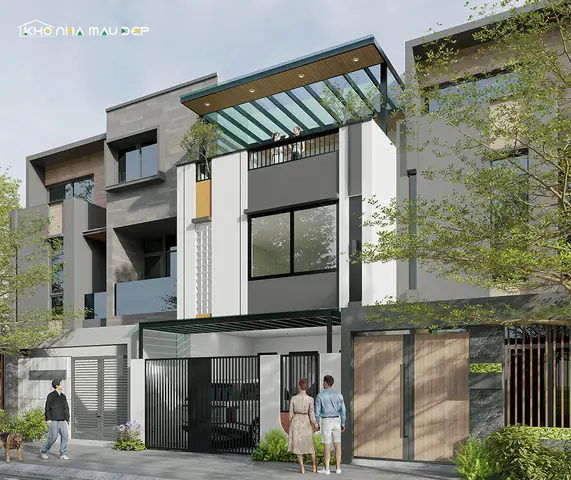 Mẫu Nhà 6x12m 2 Tầng Có Sân Thượng Rộng Rãi Mẫu Nhà 6x12m 2 Tầng Có Sân Thượng Rộng Rãi