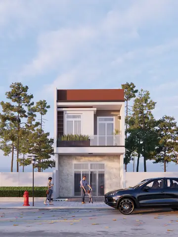 Mẫu Nhà 2 Tầng Giá Rẻ 4x14m