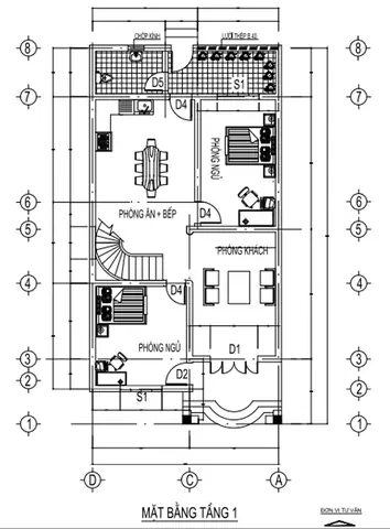 Mẫu Nhà 2 Tầng Hiện Đại Mái Thái 1,5 Tỷ