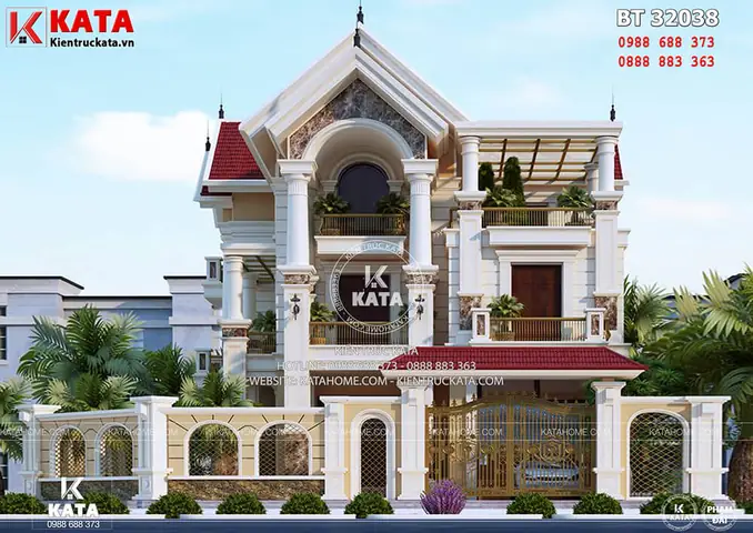 Thiết Kế Nhà 3 Tầng Đẹp Tại Hải Dương – Mã Số: Bt 32038