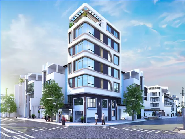 Mẫu Nhà 6m Có Tầng Bán Hầm Và Thang Máy