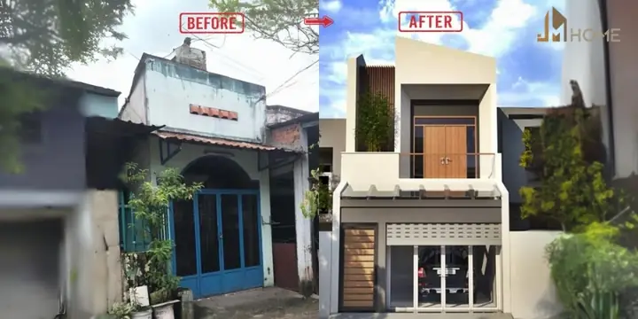 Mẫu Cải Tạo Nhà Phố Mặt Tiền Hiện Đại Mẫu Cải Tạo Nhà Phố Mặt Tiền Hiện Đại