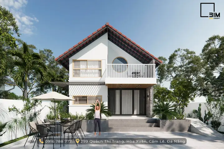 Mẫu Nhà Cấp 4 Nông Thôn Có Gác Lửng