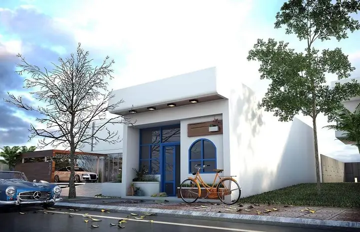 Hình Ảnh 3d Mẫu Nhà Cấp 4 Cho Đất Hẹp