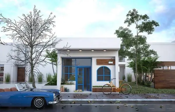 Phối Cảnh Mặt Tiền Mẫu Nhà Cấp 4 Cho Đất Hẹp