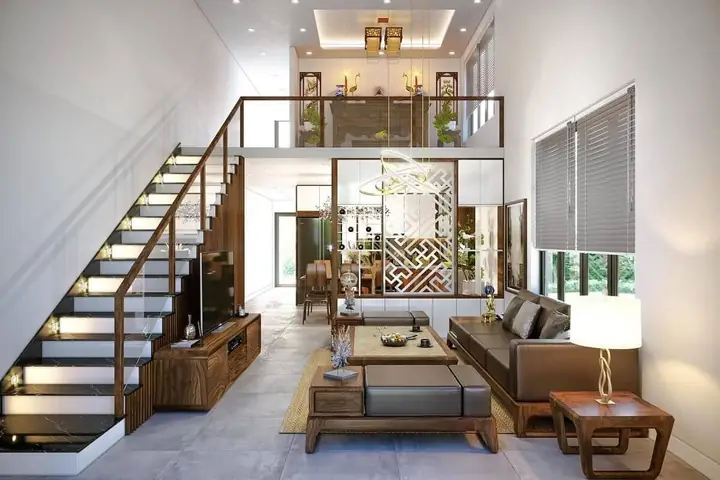 Mẫu Nhà Cấp 4 Đẹp 6x20m Có Gác Lửng