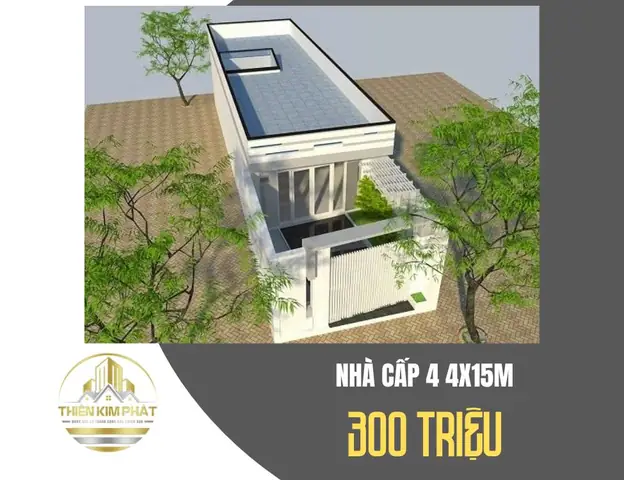 Mẫu Nhà Cấp 4 Có Gác Lửng 4×15 Chi Phí 300 Triệu