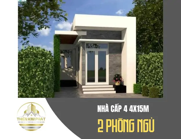 Nhà Cấp 4 4×15 2 Phòng Ngủ