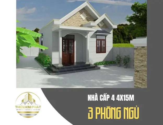 Nhà Cấp 4 Gác Lửng 3 Phòng Ngủ 4×15