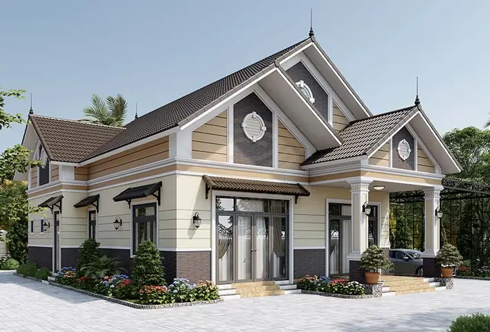 Thiết Kế Nhà Ngang 6m Dài 10m Cấp 4 Mái Thái Thiết Kế Nhà Ngang 6m Dài 10m Cấp 4 Mái Thái