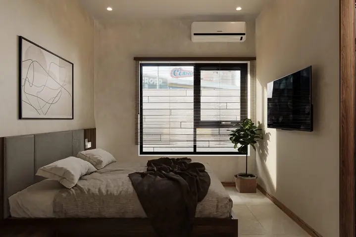 Phòng Ngủ Yên Bình Với Ánh Sáng Tự Nhiên Và Trang Trí Tối Giản Phòng Ngủ Yên Bình Với Ánh Sáng Tự Nhiên Và Trang Trí Tối Giản