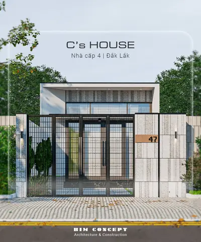 Thiết Kế Kiến Trúc Nhà Cấp 4 Mái Bằng Hiện Đại Thiết Kế Kiến Trúc Nhà Cấp 4 Mái Bằng Hiện Đại