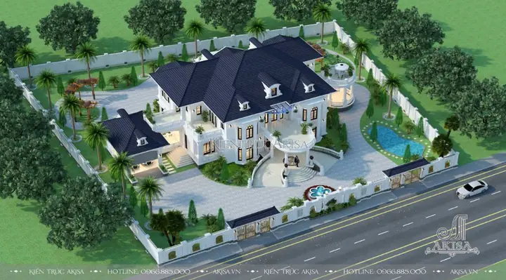 Thiết Kế Biệt Thự Phong Cách Tân Cổ Điển Có Bể Bơi -nâng Tầm Đẳng Cấp, Tận Hưởng Cuộc Sống Thượng Lưu