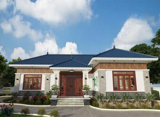 Mẫu Nhà Cấp 4 Mái Nhật 4 Phòng Ngủ 120m2 Mẫu Nhà Cấp 4 Mái Nhật 4 Phòng Ngủ 120m2