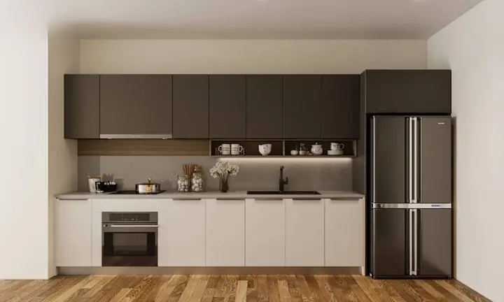 Mẫu Nhà Bếp Đơn Giản Hiện Đại Với Tủ Bếp Chữ L Mẫu Nhà Bếp Đơn Giản Hiện Đại Với Tủ Bếp Chữ L