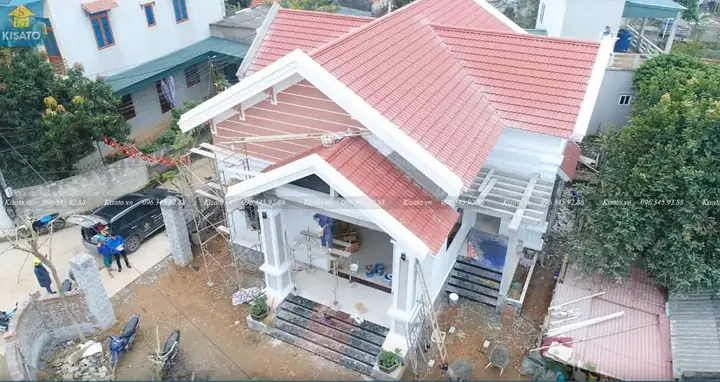 Thực Tế Thi Công Mẫu Nhà Vườn Cấp 4 Đẹp