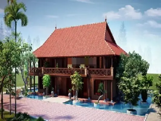 Mẫu Nhà Gỗ 2 Tầng Sử Dụng Mái Ngói Bê Tông Mẫu Nhà Gỗ 2 Tầng Sử Dụng Mái Ngói Bê Tông