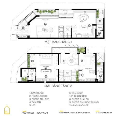 Mẫu Thiết Kế Nhà Mặt Tiền 6m Lô Góc