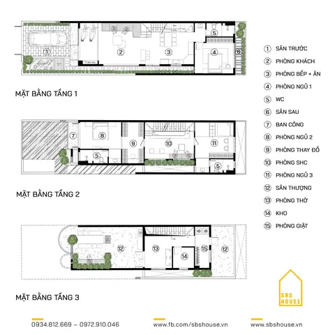 Mẫu Thiết Kế Nhà Phố Mặt Tiền 6m 3 Phòng Ngủ