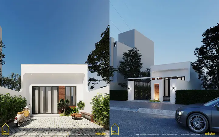 Mẫu Nhà Cấp 4 Mặt Tiền 6m Đẹp