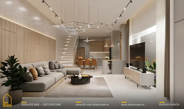 Mẫu Thiết Kế Nhà Phố Mặt Tiền 6m 3 Phòng Ngủ